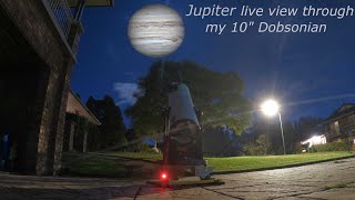 Jupiter with my 10” Dobsonian [upl. by Eihtak]