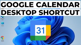 How to Add Google Calendar to Desktop in Windows 11 [upl. by Demetri]