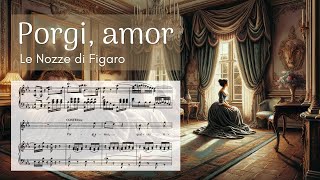 🎼Full Orchestra Accompaniment with Score  Porgi amor [upl. by Gradeigh]