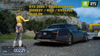 Final Fantasy XV RTX 3080 4K highesthighaverage benchmark DLSS on [upl. by Dowdell]