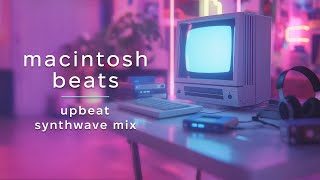 Upbeat synthwave mix to power up your day amp work 🎧 Macintosh beats [upl. by Meelak]