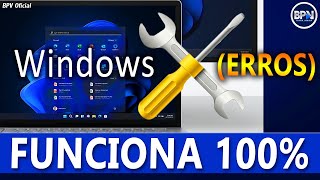 Como Corrigir TODOS os ERROS do Windows com Apenas 3 COMANDOS  Passo a Passo [upl. by Colwen]