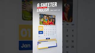 6 Sheeter Wall Calendar 2025  English  Code 312 [upl. by Ainotahs270]