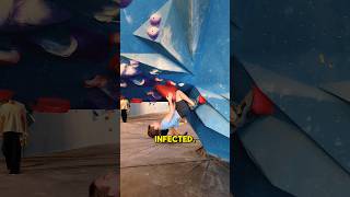 No hands no pants takes unexpected turn 👀 bouldering climbing climbingmemes climbingtips [upl. by Olcott572]