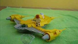 Lego Star wars naboo starfighter crash by sparkle studios [upl. by Obbard]