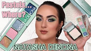 NATASHA DENONA MINI PASTEL PALETTE amp PASTEL PLEXI GLOW HIGHLIGHTER REVIEW [upl. by Enobe]