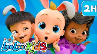 🐰 Bunny Hop  S4EP19  Dance Along Super Mix  LooLoo Kids Songs for Kids [upl. by Notac492]