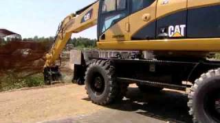 Cat® Wheel Excavators with Attachments in Action [upl. by Rede]