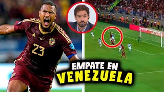 ASI REACCIONA PRENSA SUDAMERICANA A EMPATE VENEZUELA vs ARGENTINA en ELIMINATORIAS [upl. by Nirrad]