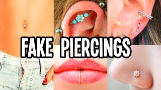 14 DIY Fake Piercings in Minutes At Home ❤️ Easy [upl. by Oralle81]