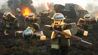 I Command a GIANT RAID on ROBLOX Entrenched WW1 game [upl. by Ahtnamys]