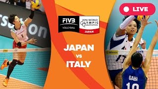 Japan v Italy  2016 Womens World Olympic Qualification Tournament [upl. by Leuams880]