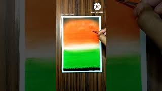 Independence Day Drawing  Step by Step  15th August Indian Flag Drawing [upl. by Ayouqes]