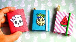 DIY MINI NOTEBOOKS  Makkelijke Kawaii Notitieboekjes How to [upl. by Lorak]