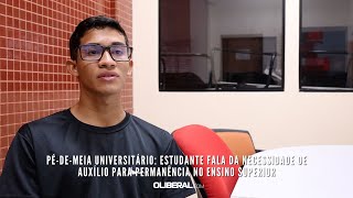 PédeMeia universitárioestudante fala da necessidade de auxílio para permanência no ensino superio [upl. by Baryram59]