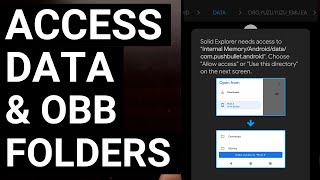 How to Access the Androiddata amp Androidobb Folders on the Phone without Root Access [upl. by Artinad]