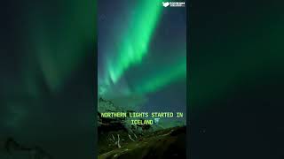 Norther Lights Starts in Iceland trendingshorts [upl. by Arratal]