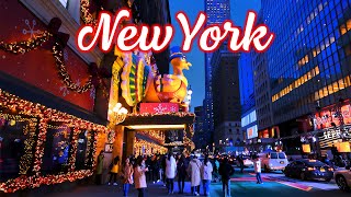 Thanksgiving in NEW YORK 🎁 Rockefeller Center Bryant Park Macys Manhattan Walking Tour [upl. by Aihseket]