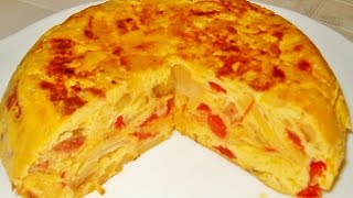 Tortilla de Patatas con Chorizo [upl. by Nonnair]