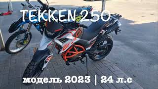 Мотоцикл TEKKEN 250 білий  24 кс  Модель 2023 [upl. by Anayeek]