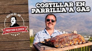 Costillar en Parrilla a gas de Res  Recetas del Sur [upl. by Airym]