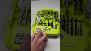 Ryobi 65 pc drill and driver set review [upl. by Wakerly]