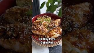 Sizzling Patta Gobhi Rolls Indian Noodles Cabbage Roll shorts [upl. by Esirtal]