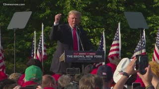 Former President Trump campaigns New York [upl. by Ongun]