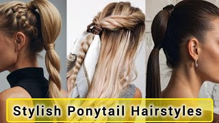 Different types of ponytail hairstyles  Stylish hair style girl simple and easy  stylesforall [upl. by Aened]