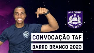 CONVOCADO PARA O TAF DO BARRO BRANCO 2023  PMSP  CFO I DICAS [upl. by Saibot]