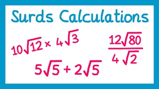 Calculating With Surds  GCSE Higher Maths [upl. by Nova]