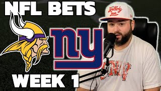 Vikings vs Giants Week 1 Bets  NFL Picks With Kyle Kirms [upl. by Eiahpets]