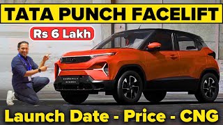 2024 Tata Punch Facelift Latest Details  Price  Launch Date  Safety  CNG 🔥 Hyundai Exter Rival [upl. by Sivle]