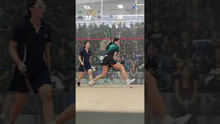 National School Games 2024  Courtside Update  Squash B Div Finals [upl. by Ydoow]