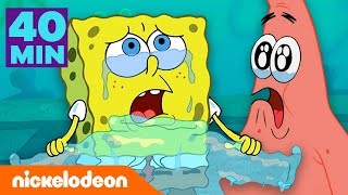 SpongeBob  I momenti più strappalacrime di SpongeBob per 40 minuti  Nickelodeon Italia [upl. by Ativoj891]