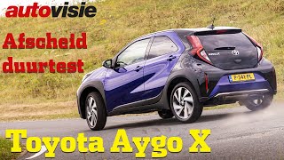 Zes maanden straf  Afscheid duurtest Toyota Aygo X 2023  Autovisie [upl. by Anileda]