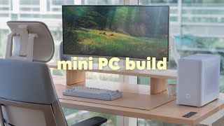 Mini PC Build  Aesthetic Home Office Minimalist Style Setup [upl. by Nurav]