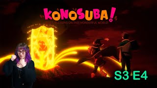 KONOSUBA S3 E4 Kono Ikemen Gizoku ni Tenchū o 3x4 REACTION sub Spanish and English [upl. by Vladamir762]