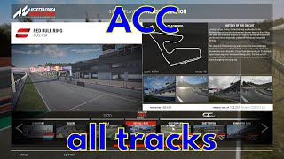 Assetto Corsa Competizione all tracks January 2024 ACC track list [upl. by Peppi]