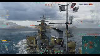 World Of Warships Random Battle Gameplay With P RUPPRECHT [upl. by Htezil]