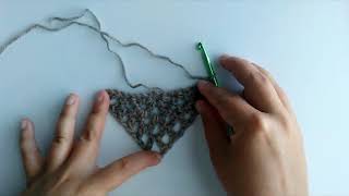 Spring Shawl Crochet Tutorial How to video [upl. by Ecienal]