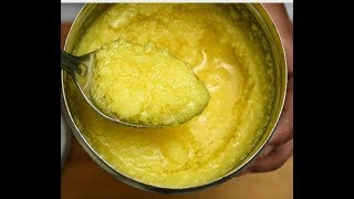 Home Made Ghee ಮರಳು ಮರಳಾದ ತುಪ್ಪ  Step by step procedure to prepare pure ghee at home in Kannada [upl. by Namsu14]