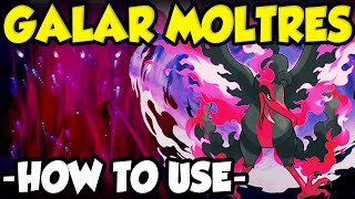 HOW TO USE GALARIAN MOLTRES Pokemon Sword and Shield Crown Tundra Galarian Moltres Moveset Guide [upl. by Ika]