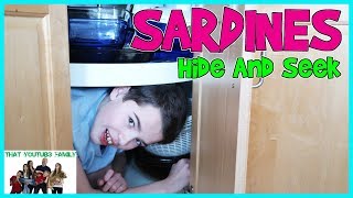 SARDiNES Hide and Seek In OUR Home NEW  That YouTub3 Family Family Channel [upl. by Esinaej]