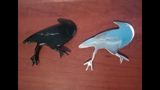 I cast the Bondo crow in Pewter basic metal casting [upl. by Darken540]