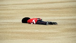 Man Down Member Of Queens Guard Faints During Birthday Ceremony [upl. by Jenkel558]