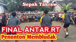 Final Sepak Takraw Antar RT se Desa Gemaharjo [upl. by Giaimo]