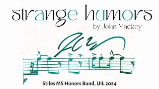 Strange Humors  Stiles MS Honors Band [upl. by Anatnom]