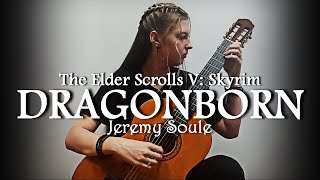 Jeremy Soule  Dragonborn The Elder Scrolls V Skyrim  guitar cover [upl. by Salter]