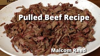 Pulled Beef Sandwich  Smoked Chuck Roast Recipe with Malcom Reed HowToBBQRight [upl. by Leirbaj290]